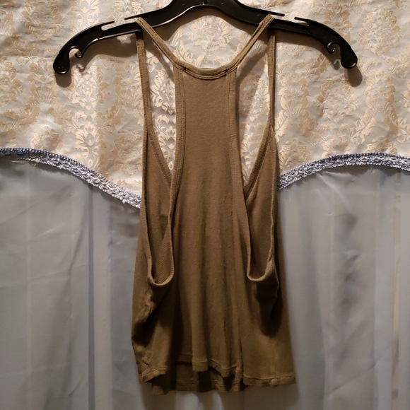 FOREVER 21 SOFT/SEXY OLIVE CROP V-NECK TANK SZ S - Picture 7 of 8